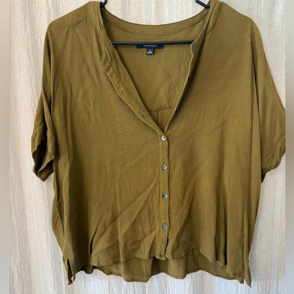 Madewell Mustard Button-Down Women's Shirt